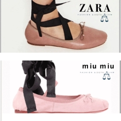Zara vs Miu Miu - clones